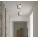 Axyaa Cement LED Ceiling Lamp Minimalist Industrial Decor Surface Mount Spotlight
