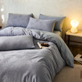 Axyaa Jacquard Cotton Bedding Set King Queen Size Duvet Cover Pillowcase Cozy Soft