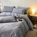 Axyaa Jacquard Cotton Bedding Set King Queen Size Duvet Cover Pillowcase Cozy Soft