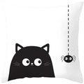 Axyaa Halloween Pumpkin Cushion Cover 18x18 - Farmhouse Throw Pillow for Home Decor