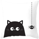 Axyaa Halloween Pumpkin Cushion Cover 18x18 - Farmhouse Throw Pillow for Home Decor