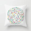 Axyaa Geometric Abstract Polyester Cushion Cover 45x45cm