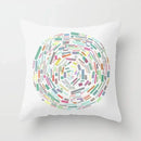 Axyaa Geometric Abstract Polyester Cushion Cover 45x45cm