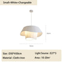 Axyaa Minimalist LED Fabric Chandelier for Home Decoration