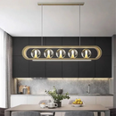 Axyaa Magic Bean Glass Pendant Light Gold Tricolor Color Changing Nordic Designer Lamp