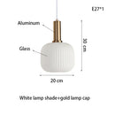 Axyaa Nordic Vintage Glass Pendant Lamp E27LED Bulb Bar Table Lamp