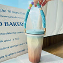 Axyaa Cream Cup Sleeve Strap Holder for 6-10cm Thermo Cups