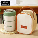 Axyaa Stainless Steel Thermal Lunch Box with Spoon - Double Layer Bento Box