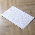 Axyaa Hotel Cotton Bath Mats in White, Red, Blue - High Quality, Thicken Design