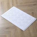 Axyaa Hotel Cotton Bath Mats in White, Red, Blue - High Quality, Thicken Design