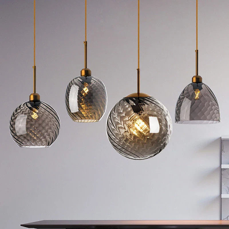 Axyaa Modern Glass Chandelier Pendant Lights for Kitchen, Dining, Bar & Hotel