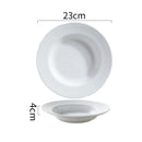 Axyaa Straw Hat Ceramic Plates Set for Dining Table - Multipurpose Tableware Collection