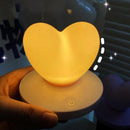 Axyaa Heart-Shaped Touch Control Table Lamp for Bedroom & Bedside Decor