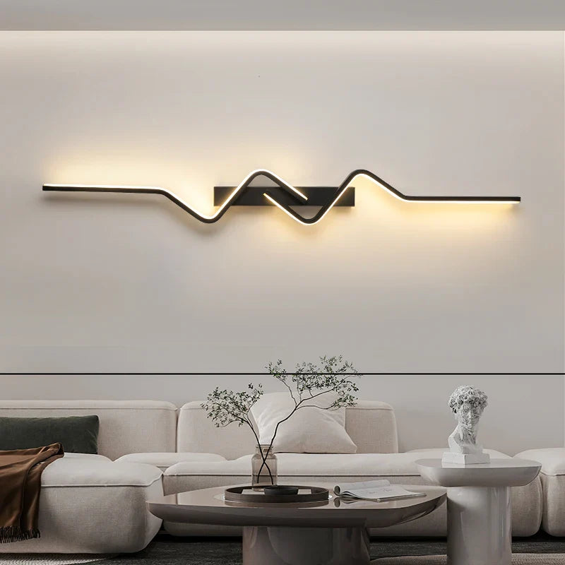 Nordic Long Decorative Wall Light by Axyaa: Modern Home Lighting Fixtures