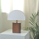 Axyaa Wood Base Wabi-sabi Living Room Lamp
