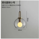 Axyaa Glass Ball Pendant Light: Modern Nordic Home Decor Fixture