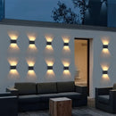 Axyaa Solar Fence Light: Waterproof Outdoor LED Wall Lights for Garden Decoration.