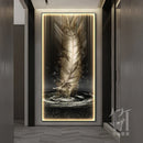 Axyaa Feather Art LED Wall Lamp for Modern Home Decor