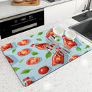 Axyaa Silicone Dish Drying Mat - Non-slip Heat Resistant Kitchen Counter Pad