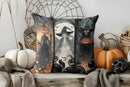 Axyaa Halloween Castle Pumpkin Print Pillow Cover for Sofa Bedroom Car