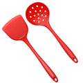 Axyaa Silicone Kitchen Utensils Set for Non-Stick Cookware with Ladle and Shovel