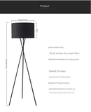 Axyaa Nordic Gold Tripod Floor Lamp for Modern Living Room Lighting