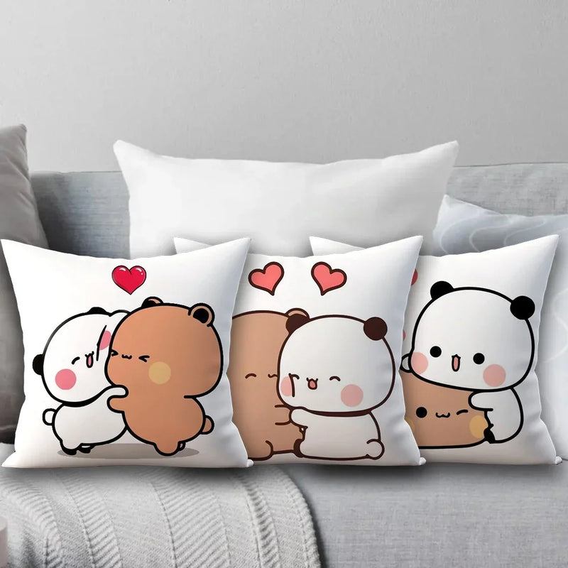 Axyaa 45x45 Cushion Cover, Cute Square Pillowcase, Birthday Wedding Gift