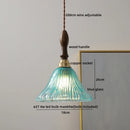 Axyaa Copper Glass LED Hanging Lamp Modern Pendant Lights Fixtures