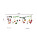 Axyaa Christmas Stained Glass Ball Ornament Dual-sided Decoration