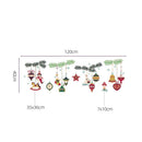 Axyaa Christmas Stained Glass Ball Ornament Dual-sided Decoration