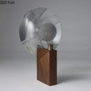 Axyaa Reflecting Prism Vase with Artificial Flowers for Room Decor