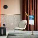 Axyaa Modern Metal Marble LED Gold Floor Lamp for Home Decor