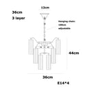 Axyaa Pink Beauty Glass Chandelier French Design Hanging Light for Dinning Room