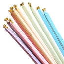 Axyaa Alloy Non-Slip Chopsticks Set - Good Luck Love Reusable Party Tableware