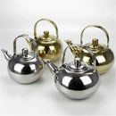 Axya Stainless Steel Gold Teapot with Tea Infuser Filter - Large Capacity & Elegant Design