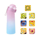 Axyaa 650ml Flavored Water Bottle: Sports Alr Up Drinking Cup with Fruit Fragrance Pods