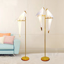 Axya Origami Gold Floor Lamp - Modern Bird Design for Home Décor