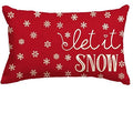 Axyaa Merry Christmas Tree Pillowcase - Winter Linen Decorative Sofa Waist Pillowcase 30X50cm