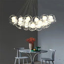 Axyaa Modern Nordic LED Stained Glass Chandelier