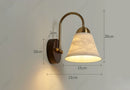 Axyaa Retro LED Ceramic Wall Lamp for Bedroom, Living Room, Dining Room
