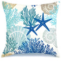 Axyaa Starfish Coconut Tree Pillowcase for Home Decor