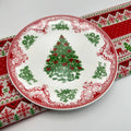 Axyaa Christmas Ceramic Cartoon Relief Plate - 8-inch Circular Decorative Tableware