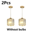 Axyaa Crystal Pendant Light for Restaurant Bar, Kitchen, Bedroom - Modern Minimalist Design