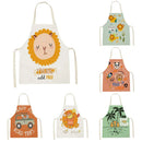 Axyaa Lion Truck Kitchen Apron with Cute Animal Design