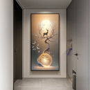 Axyaa Abstract Heavy Texture Painting Wall Lamp for Modern Home Decor