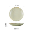 Axyaa Stone Patterned Ceramic Serving Plates for Molecular Cuisine and Desserts