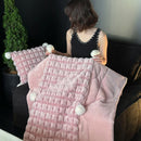 Axyaa Pillow Blanket: Dual Use Nap & Car Blanket for Winter Comfort