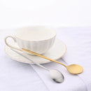 Axyaa Mini Teaspoon Set in Black Rose Gold Stainless Steel