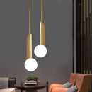 Axyaa Nordic Glass Ball Pendant Lamp, Elegant Bedroom Home Decor Lighting