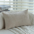 Axyaa Soft Chenille Pillow Cover for Bedroom, Living Room, Sofa - Modern Simple Style